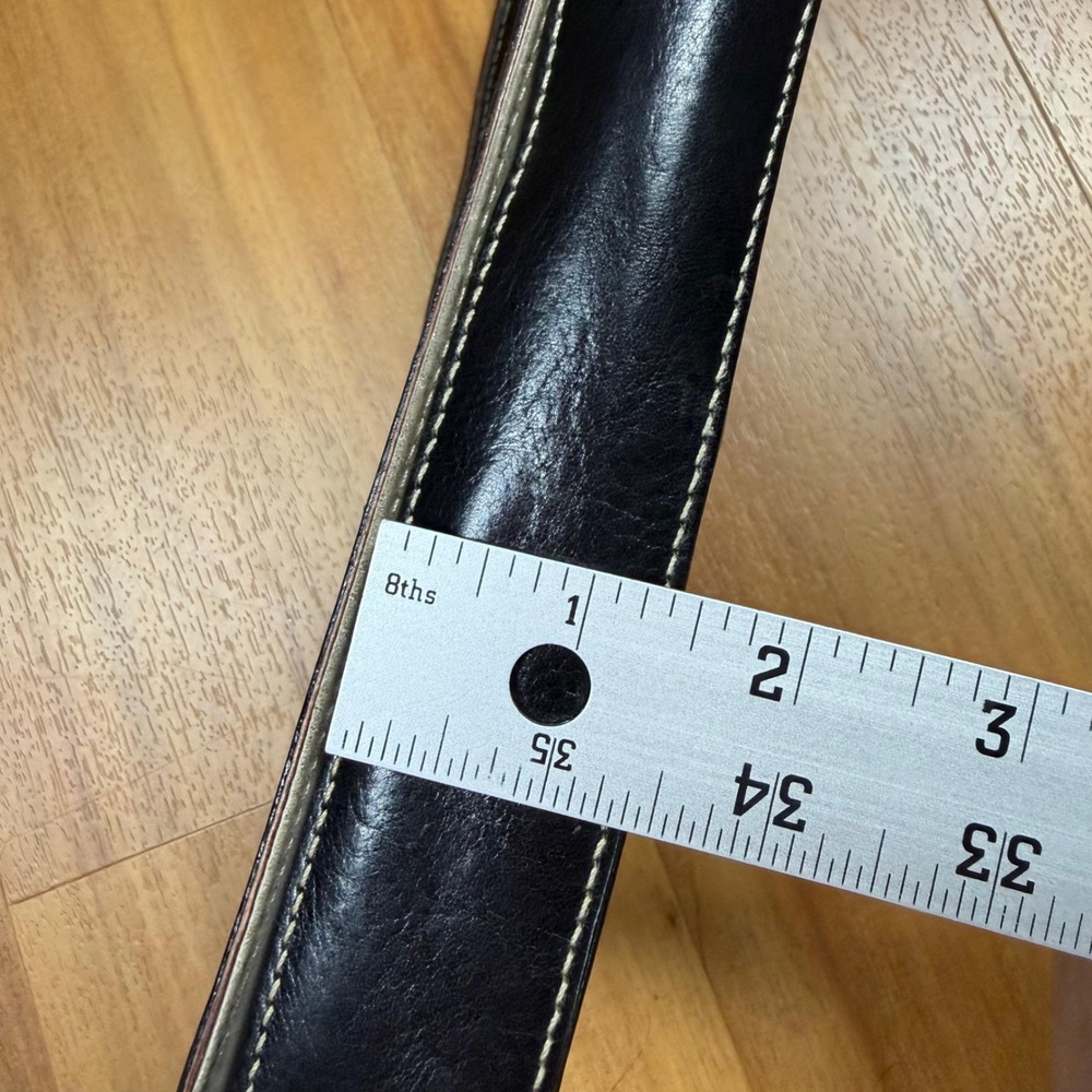 Kate Spade New York Vintage Black Leather Shoulder Bag Made in Italy 11232 - Picture 12 of 12